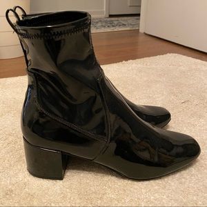 Patent Leather Booties